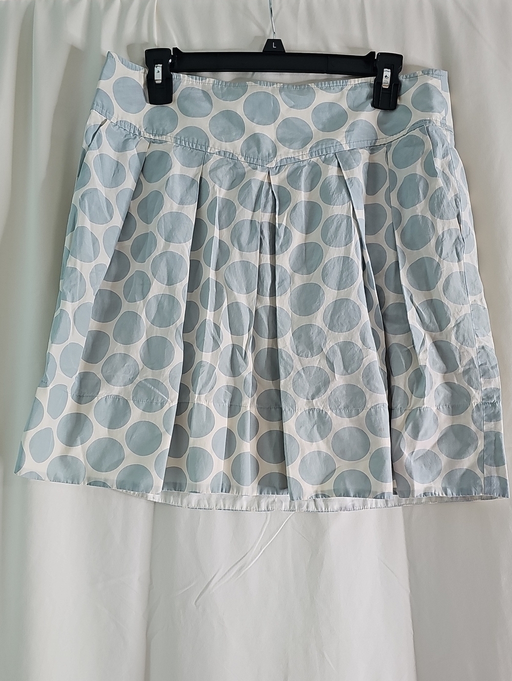 Banana Republic Light Blue Dot Skirt